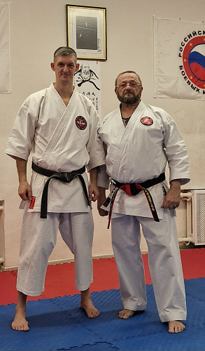 Совместная тренировка по ката клубов "Александр Невский" и "Банзай"